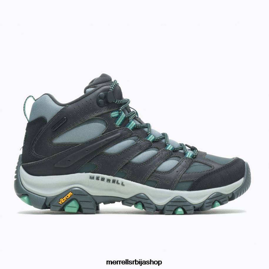 Жене моаб 3 термо средња водоотпорна широка ширина (ј036650в) Merrell камен/жад ципеле 6X68L1147