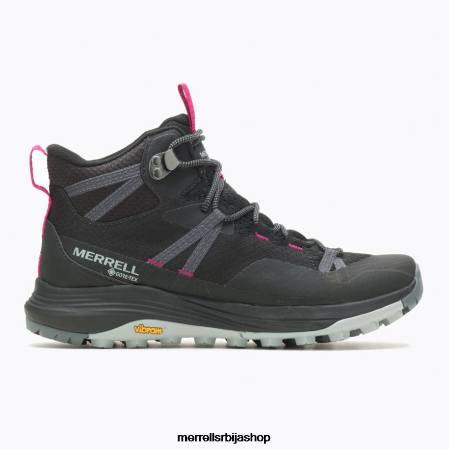 Жене сирена 4 мид горе-тек (ј037282) Merrell црн ципеле 6X68L831