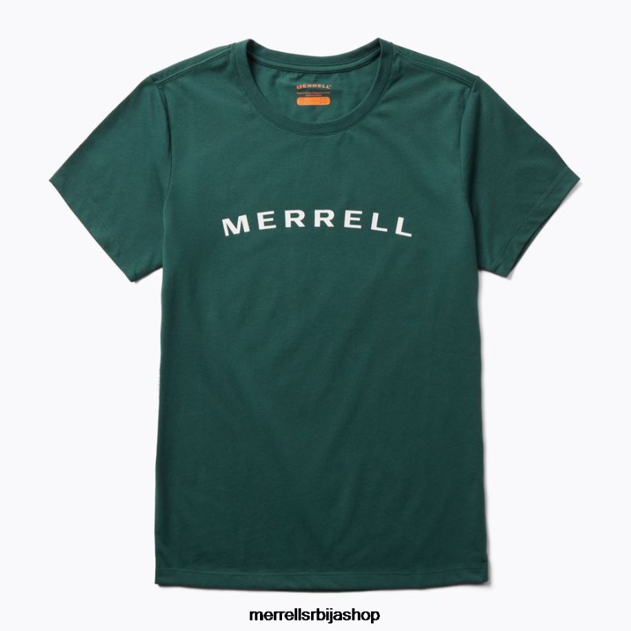 Жене мајица кратких рукава са натписом (јвс26368-325) Merrell морска маховина Одећа 6X68L1299