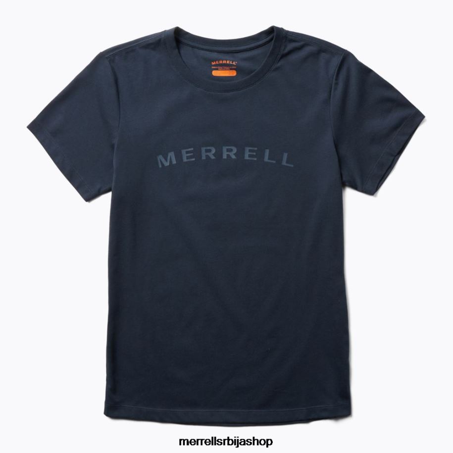 Жене мајица кратких рукава са натписом (јвс26368-353) Merrell морнарица Одећа 6X68L1302