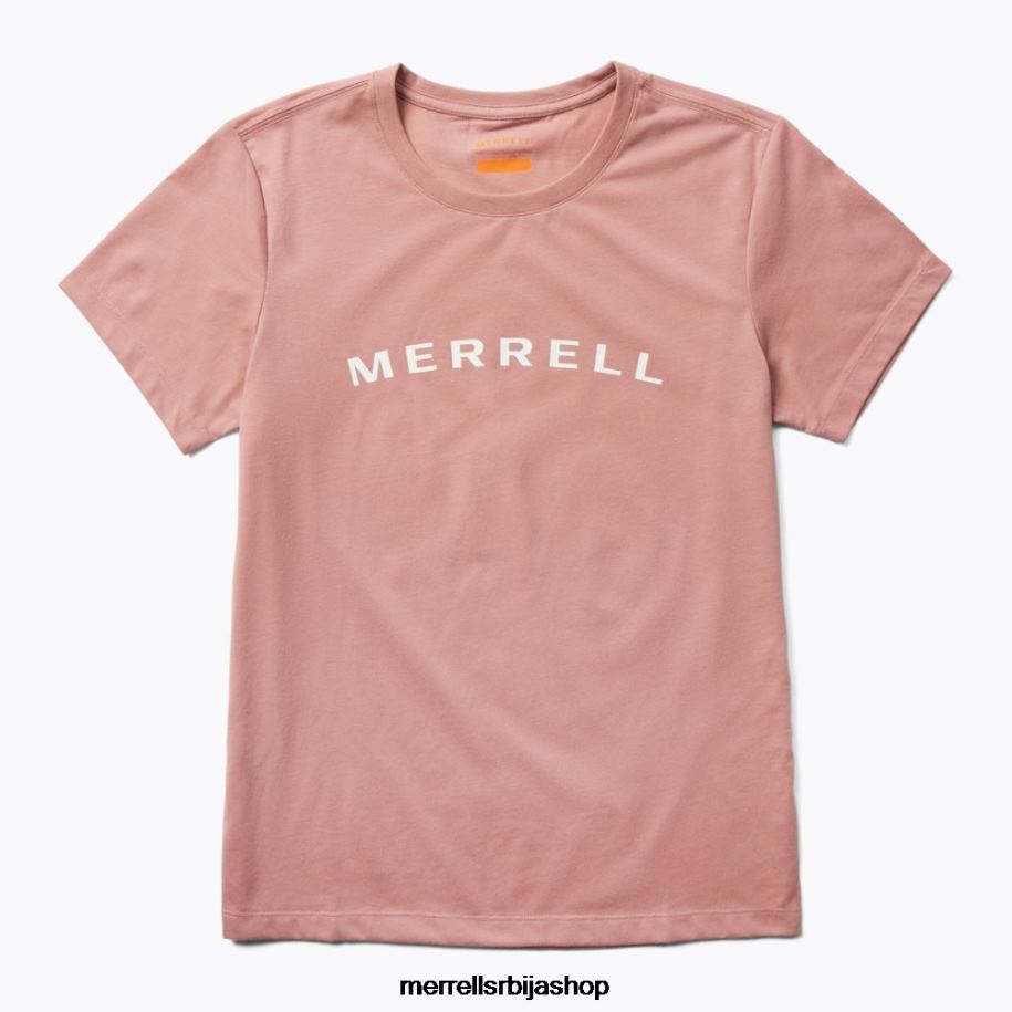 Жене мајица кратких рукава са натписом (јвс26368-627) Merrell јасенова ружа Одећа 6X68L1301