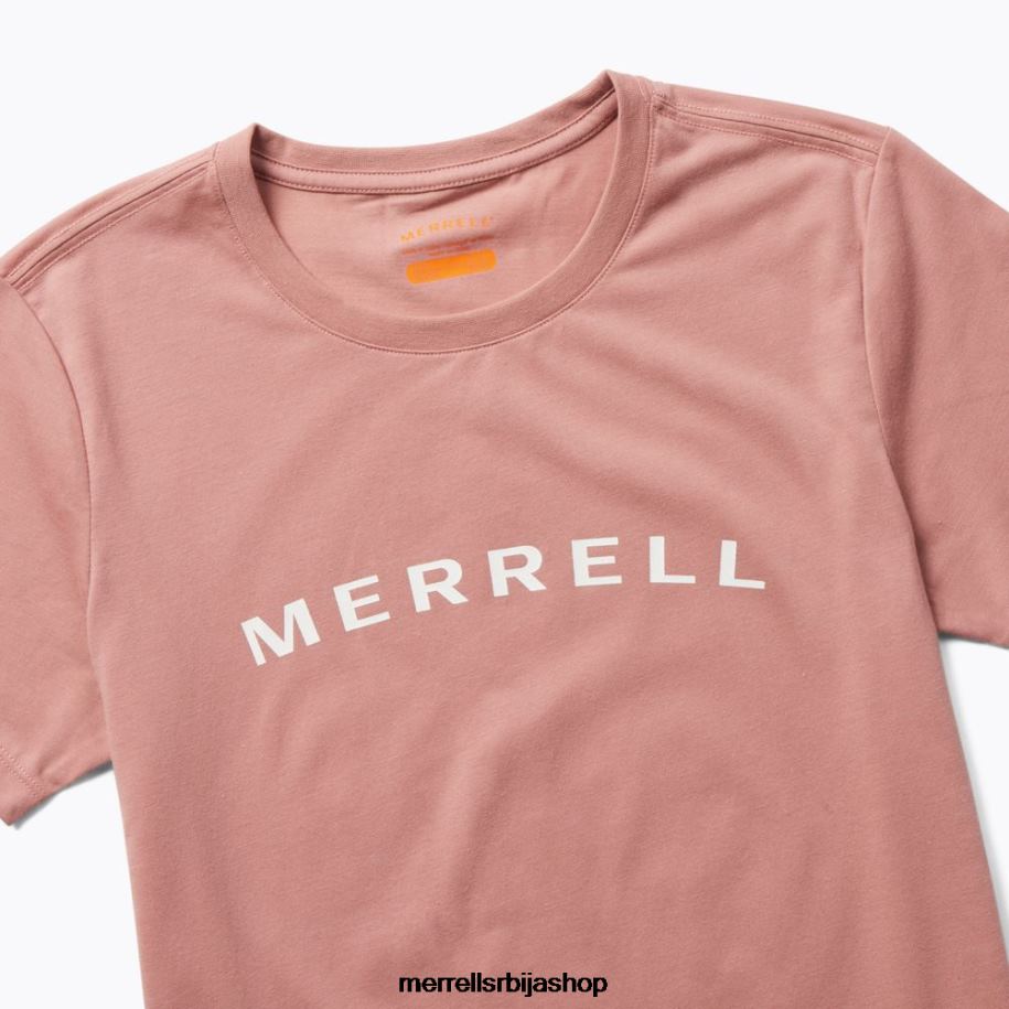 Жене мајица кратких рукава са натписом (јвс26368-627) Merrell јасенова ружа Одећа 6X68L1301