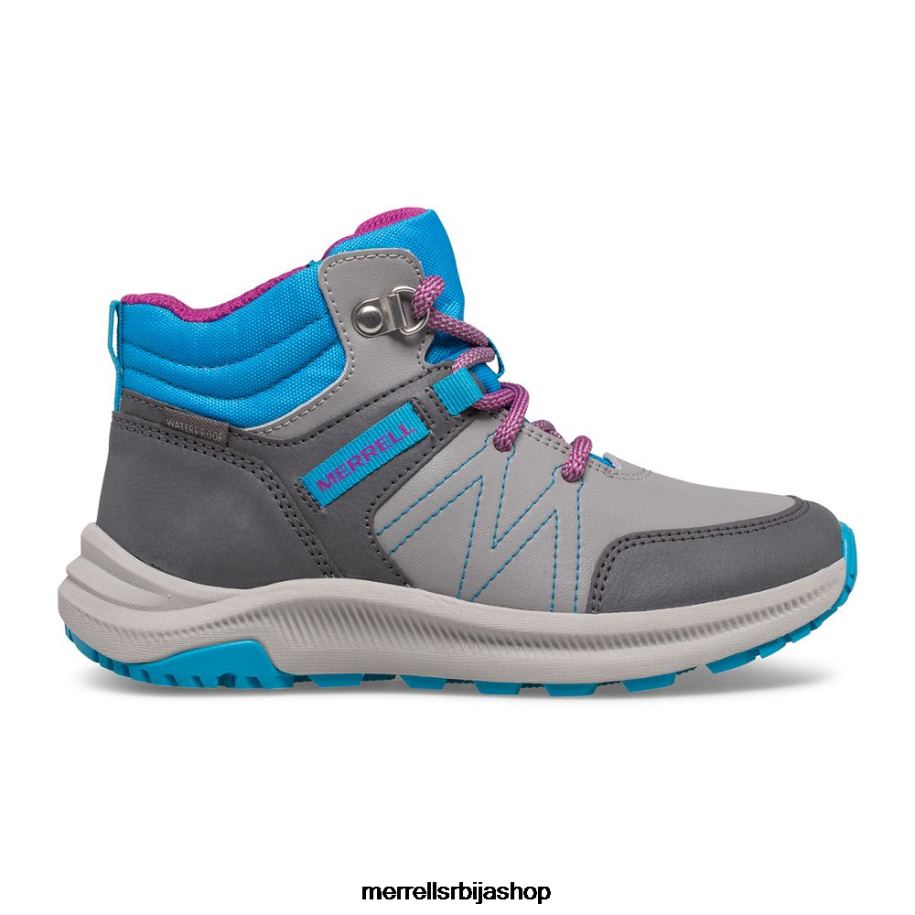 клинци Греилоцк водоотпорне чизме (мк165225) Merrell сиво/тирк ципеле 6X68L1510