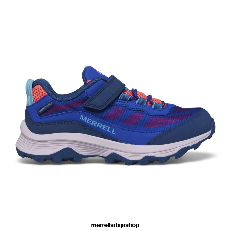 клинци моаб брзина ниска клима водоотпоран (мк166989) Merrell плава/бобица/турк ципеле 6X68L1364