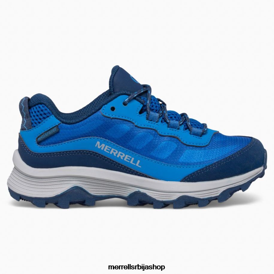 клинци моаб брзина ниска водоотпоран (мк265940) Merrell Плави ципеле 6X68L1374
