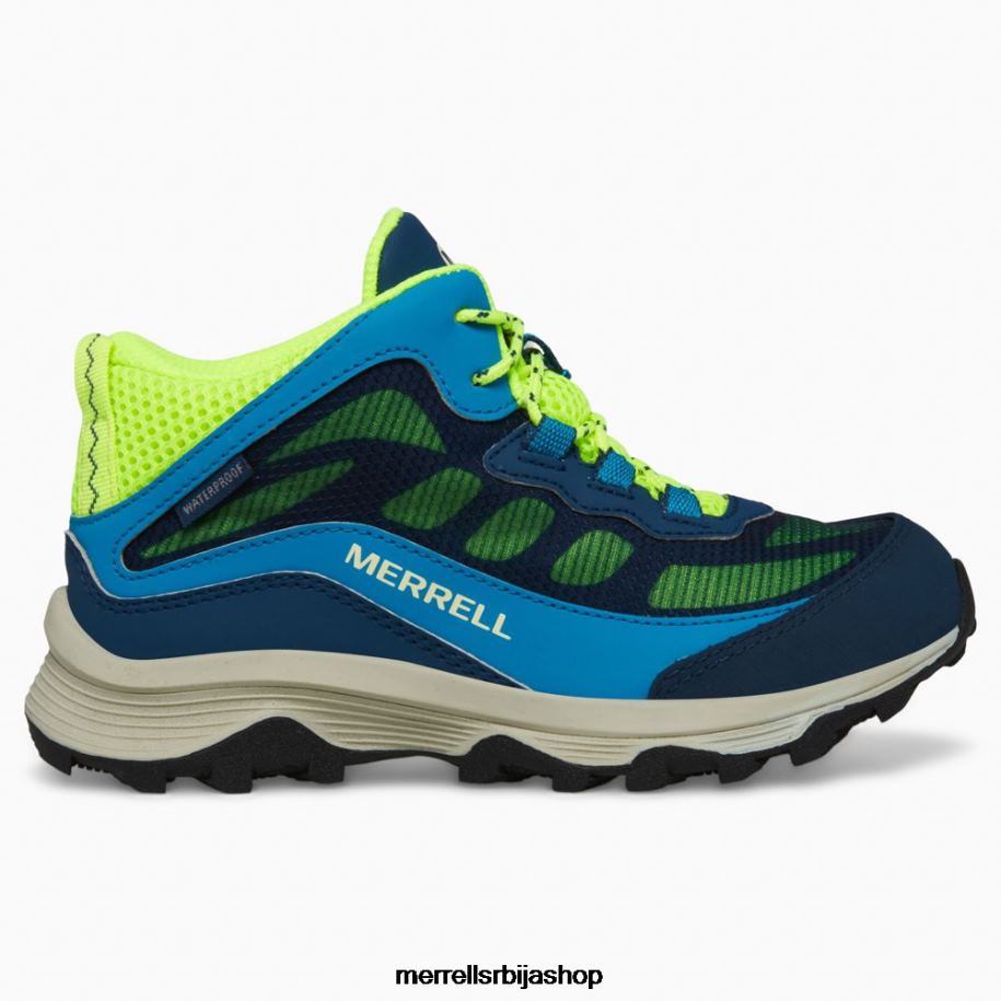 клинци моаб спеед мид водоотпоран (мк266776) Merrell морнарица/здраво тј ципеле 6X68L1380