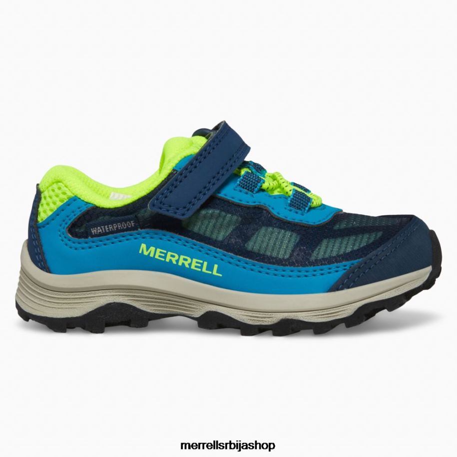 клинци моаб спеед лов а/ц јр. водоотпорне патике (мл267122) Merrell морнарица/здраво тј ципеле 6X68L1368
