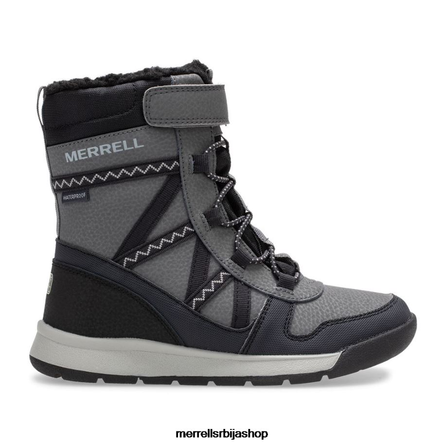 клинци водоотпорна чизма за снег црусх 2.0 (мк263125к) Merrell црно/сиво ципеле 6X68L1507