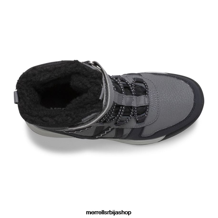 клинци водоотпорна чизма за снег црусх 2.0 (мк263125к) Merrell црно/сиво ципеле 6X68L1507