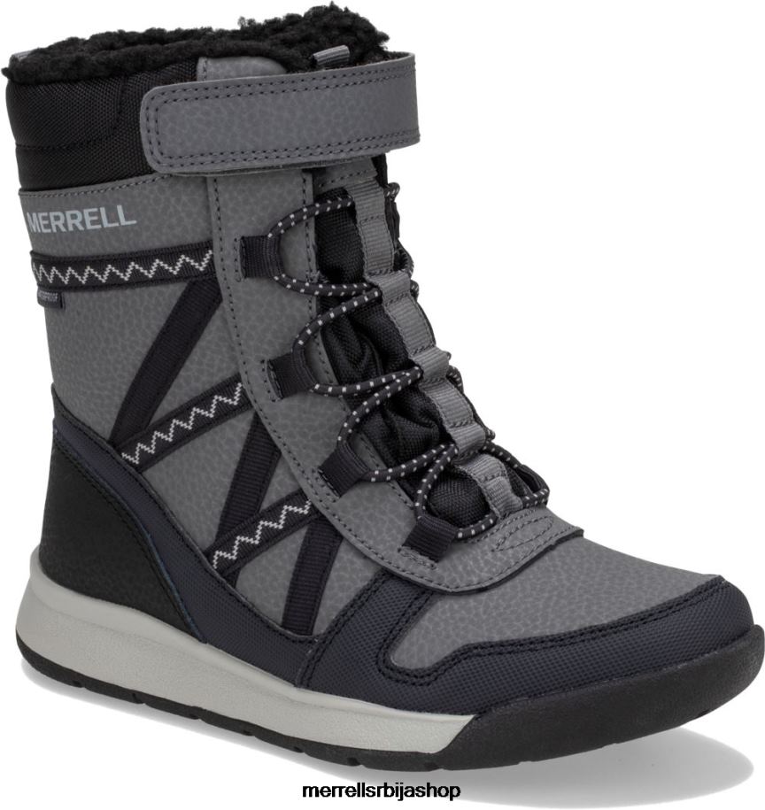 клинци водоотпорна чизма за снег црусх 2.0 (мк263125к) Merrell црно/сиво ципеле 6X68L1507