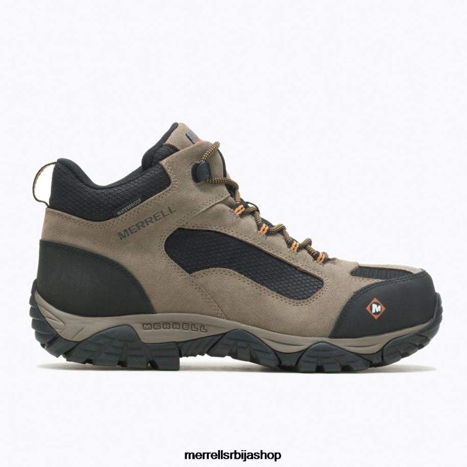 мушкарци моаб старт сред водоотпорне радне чизме (ј099511) Merrell орах ципеле 6X68L434