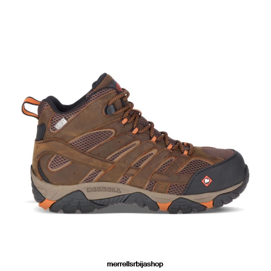 мушкарци моаб вертек мид водоотпорне радне чизме (ј11617) Merrell глине ципеле 6X68L651