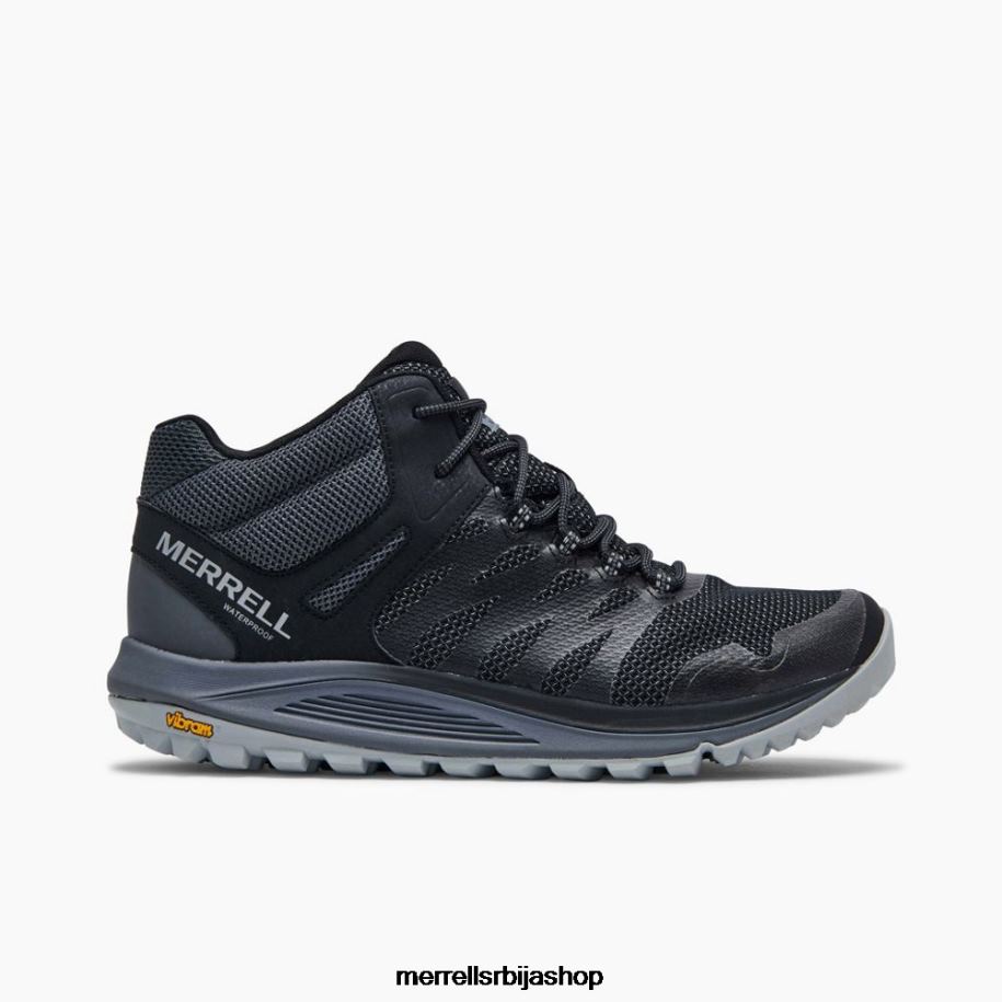 мушкарци нова 2 мид водоотпоран (ј035579) Merrell црн ципеле 6X68L208