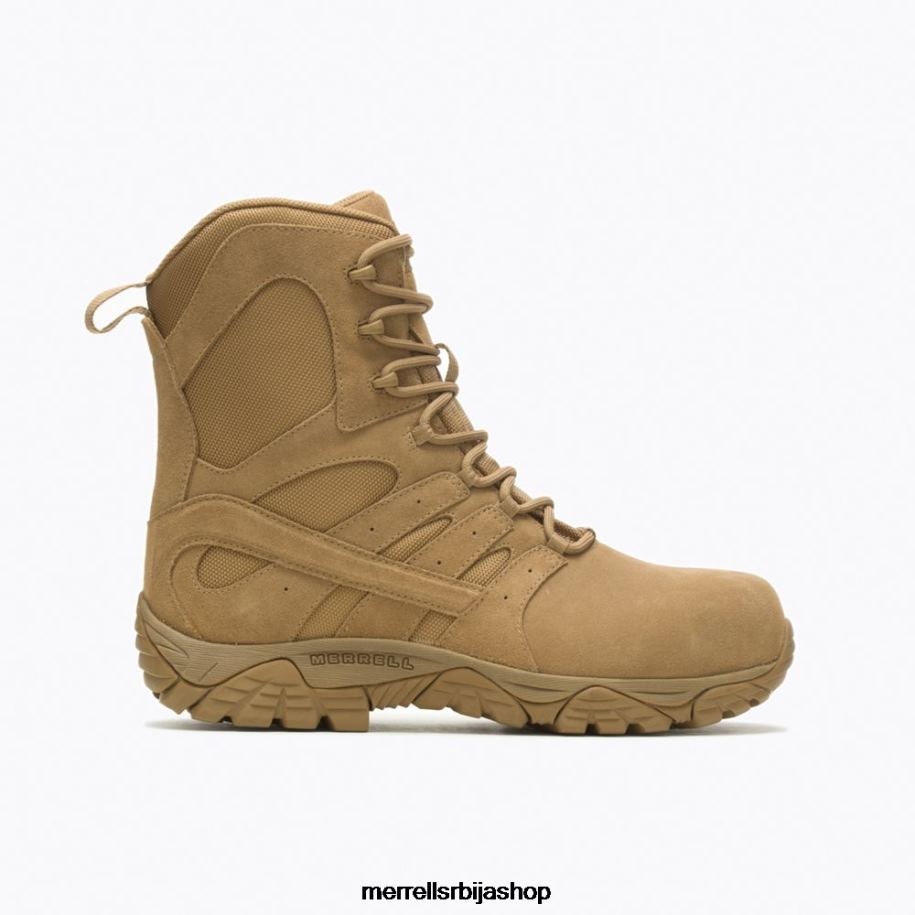 мушкарци моаб 2 8'' чизме за одбрану са патентним затварачем (ј099371) Merrell тамни којот ципеле 6X68L448