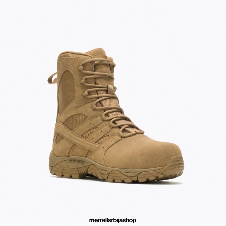 мушкарци моаб 2 8'' чизме за одбрану са патентним затварачем (ј099371) Merrell тамни којот ципеле 6X68L448