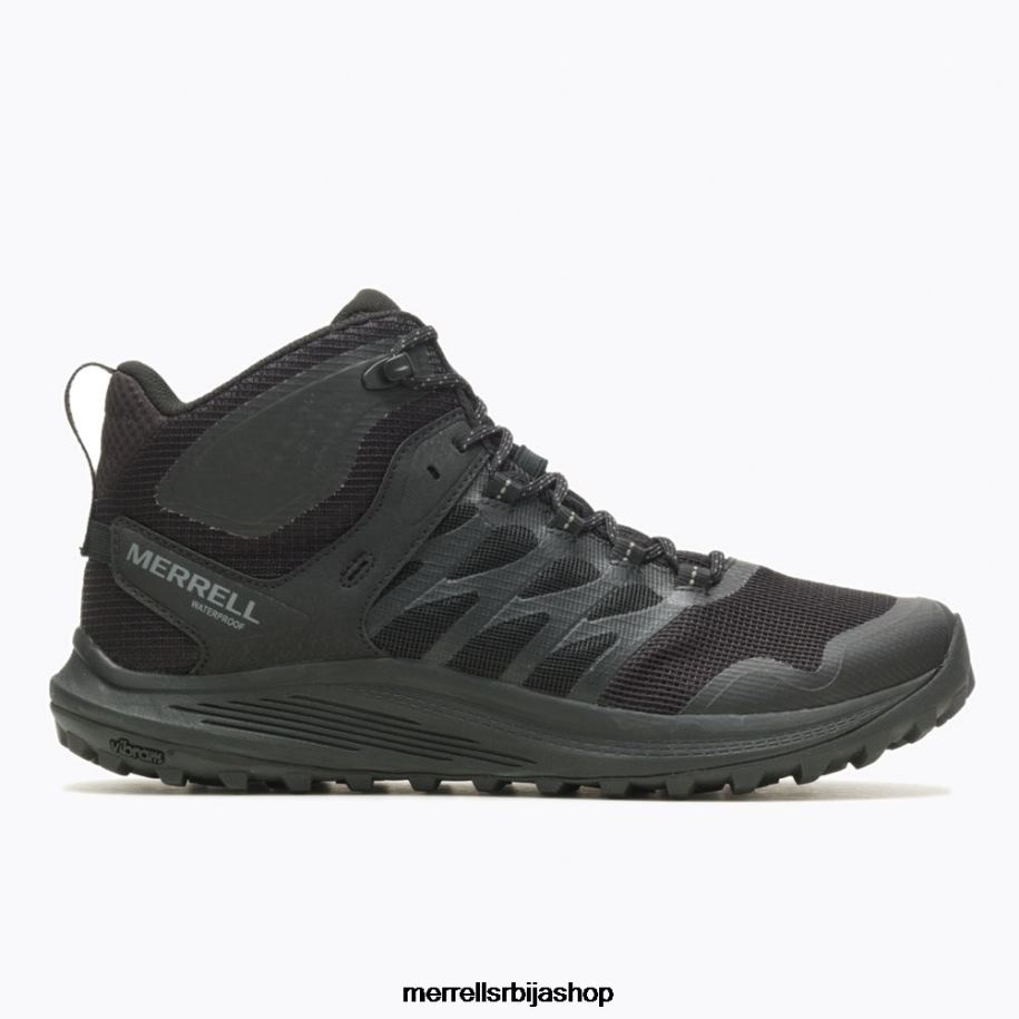 мушкарци нова 3 средња тактичка водоотпорна чизма (ј005049) Merrell црни/угаљ ципеле 6X68L381