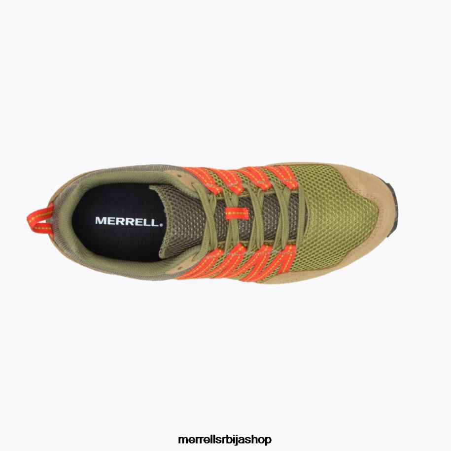 мушкарци алпске спортске патике (ј003267) Merrell маслина ципеле 6X68L93