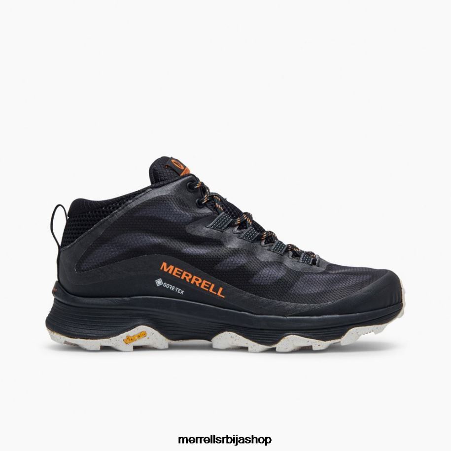 мушкарци моаб спеед мид горе-тек (ј135409) Merrell црн ципеле 6X68L189
