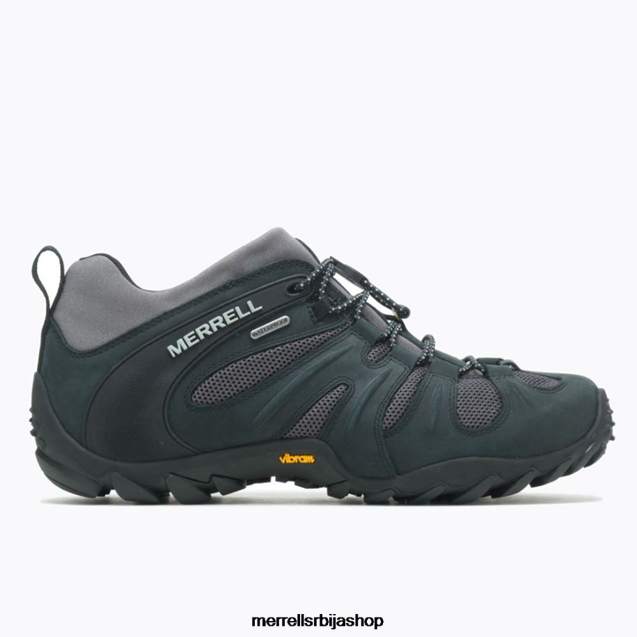 мушкарци камелеон 8 растезљив водоотпоран (ј034177) Merrell црно/сиво ципеле 6X68L182