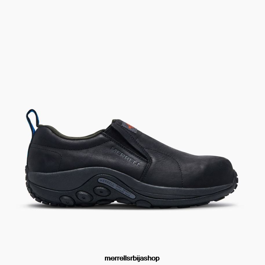 мушкарци јунгле моц кожне радне ципеле (ј099317) Merrell црн ципеле 6X68L345