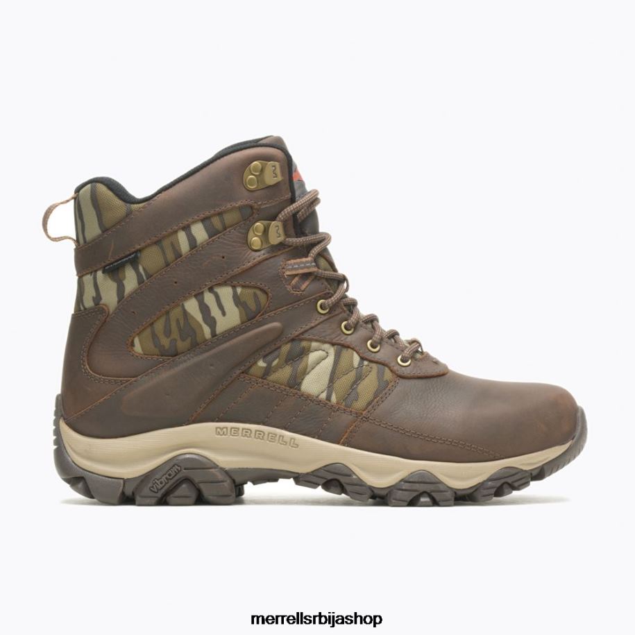 мушкарци моаб 2 дрвена 6'' водоотпорна (ј004651) Merrell карамела/храст ципеле 6X68L599