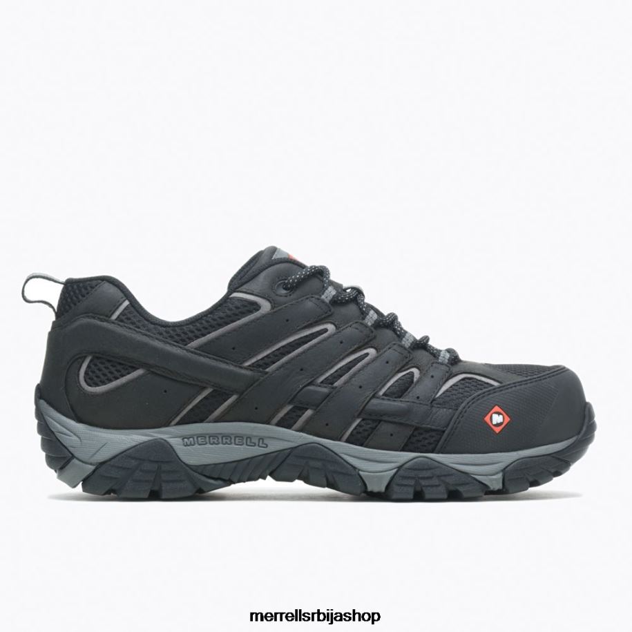 мушкарци радна ципела моаб вертек вент цомп тое (ј36461) Merrell црн ципеле 6X68L371