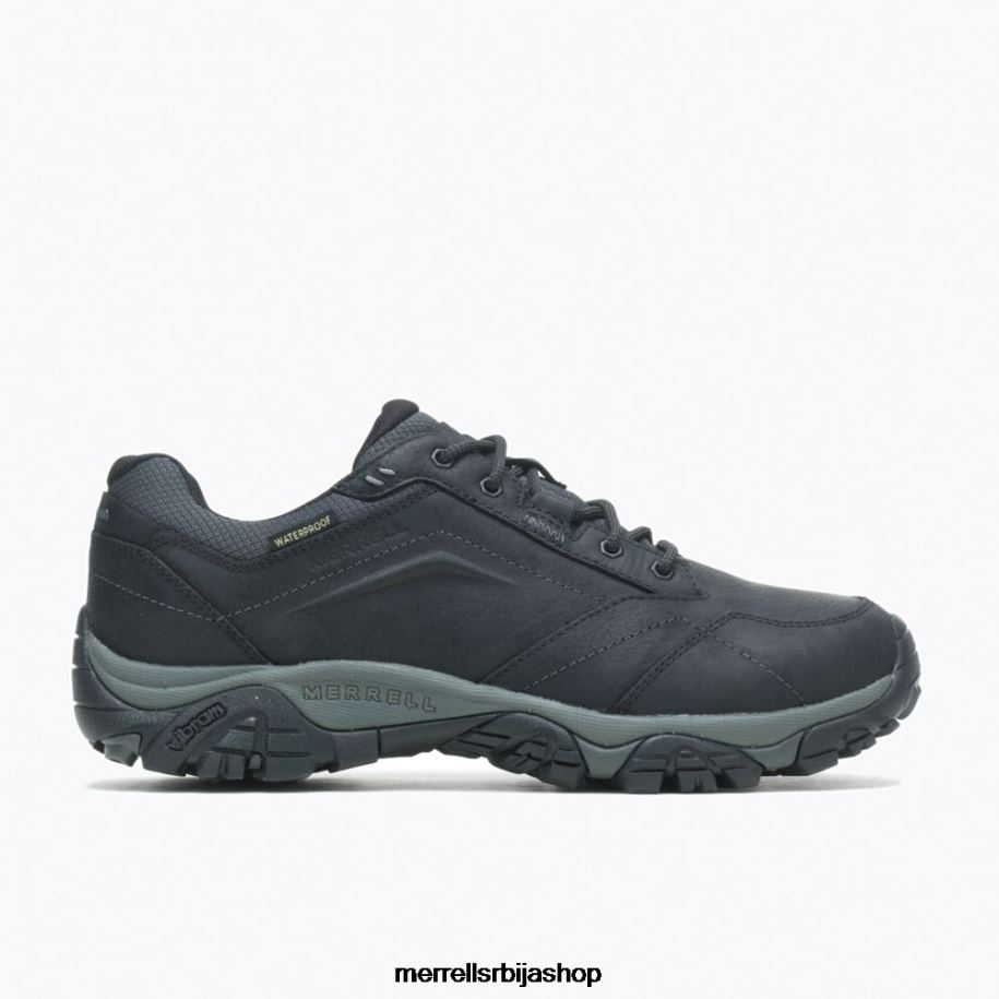 мушкарци моаб авантуристичка чипка водоотпорна широка ширина (ј91821в) Merrell црн ципеле 6X68L366
