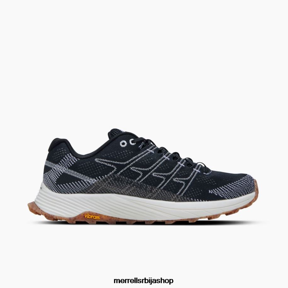 мушкарци моаб фли ецо дие широка ширина (ј067011в) Merrell црно бели ципеле 6X68L669
