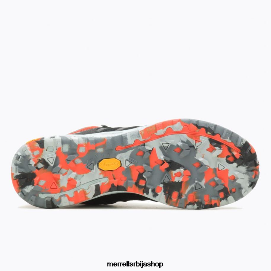мушкарци нова 3 мид горе-тек (ј067615) Merrell црна/мандарина ципеле 6X68L42