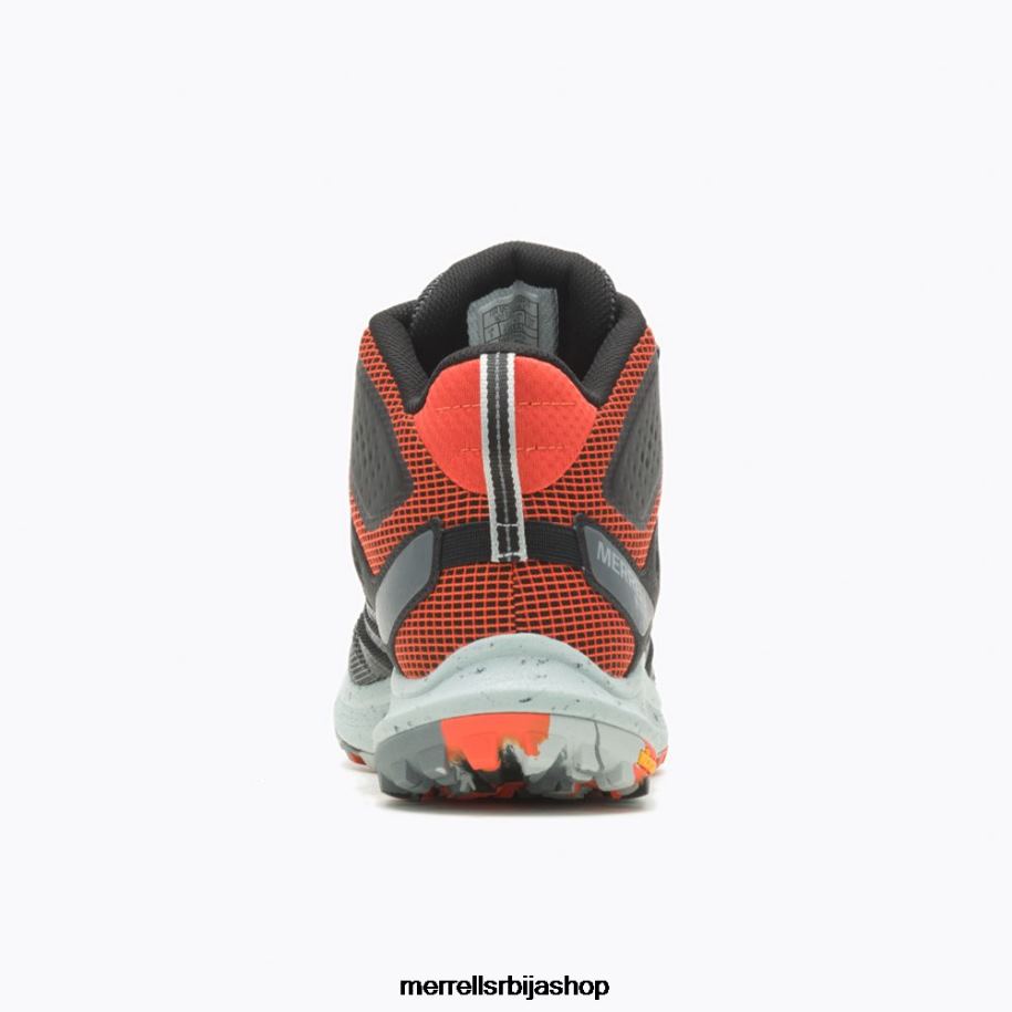 мушкарци нова 3 мид горе-тек (ј067615) Merrell црна/мандарина ципеле 6X68L42