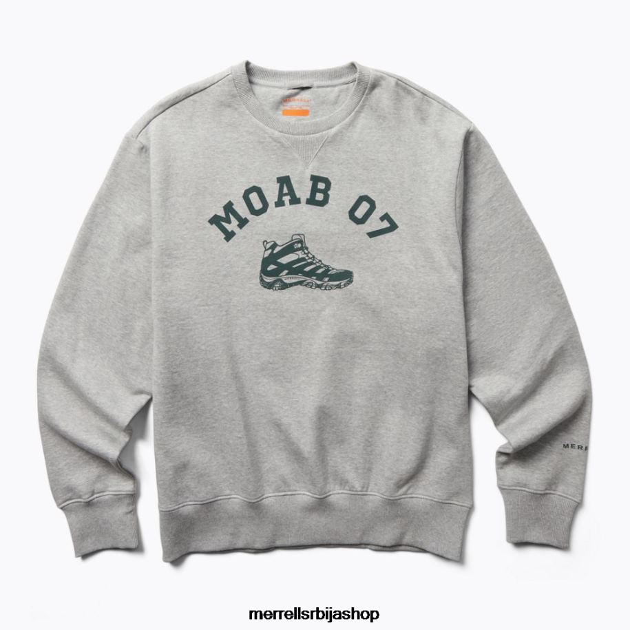 мушкарци моаб 07 флис са великим овратником (јмф26621-050) Merrell сиви вријесак Одећа 6X68L322