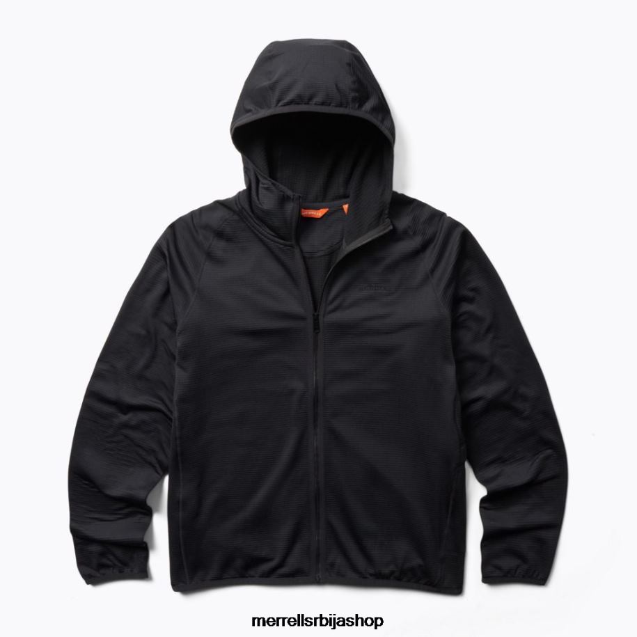 мушкарци геотек дуксерица са пуним патентним затварачем (јмс26325-010) Merrell црн Одећа 6X68L552