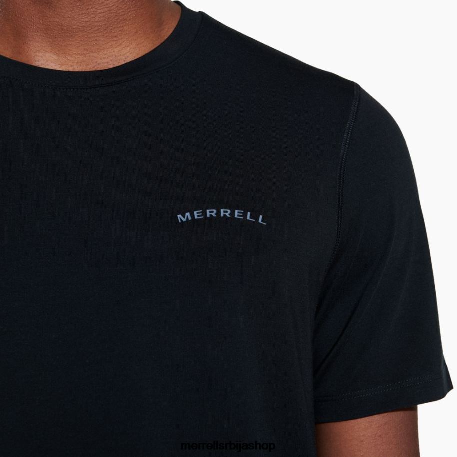 мушкарци мајица за сваки дан са тенцел (јмс26443-010) Merrell црн Одећа 6X68L147