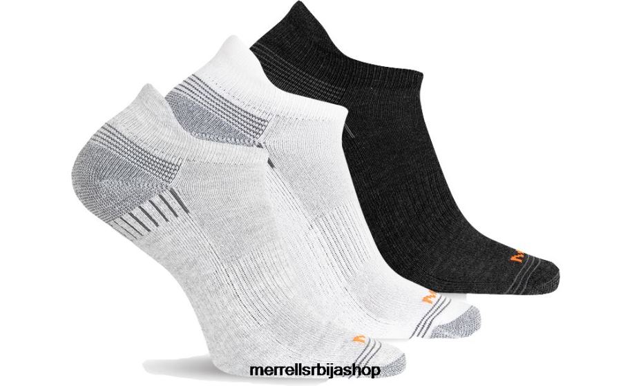 унисек рециклиране ниске чарапе са паковањем од 3 комада (јсф25059-041) Merrell сиви хеатхер асст Прибор 6X68L360