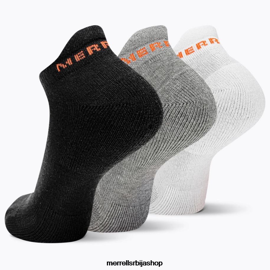 унисек памучне чарапе са ниским резом од 3 ком (јсф26528-001) Merrell блацк ассортед Прибор 6X68L274