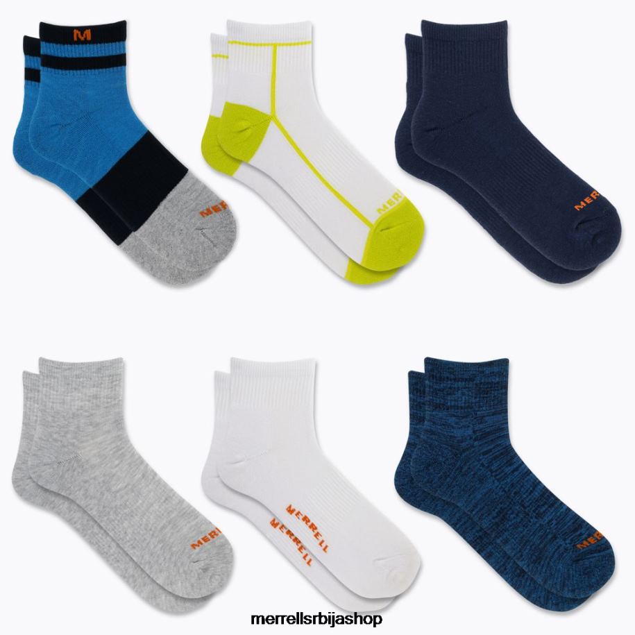 унисек јастучић четвртина 6 паковање (јсс27019-431) Merrell плави сортирани Прибор 6X68L222